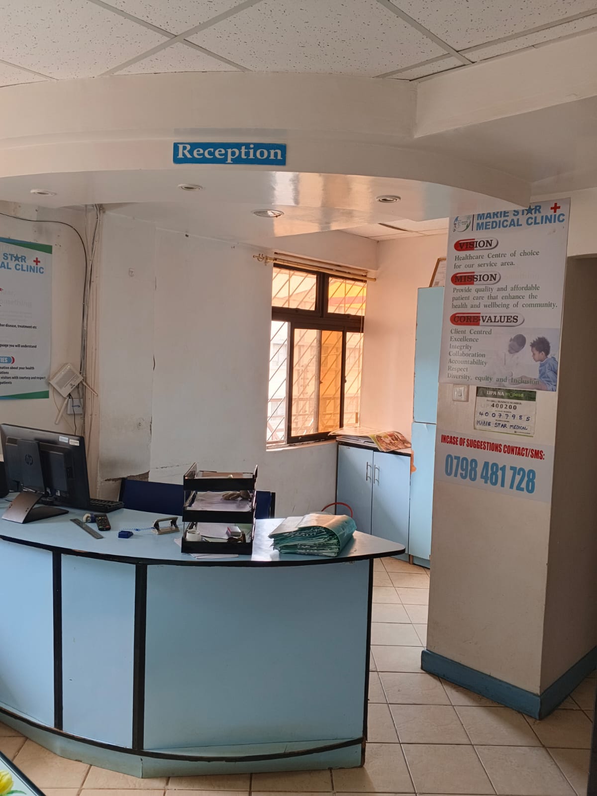Reception area