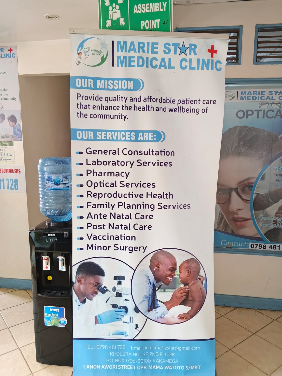 Marie Star Medical Clinic reception and facility